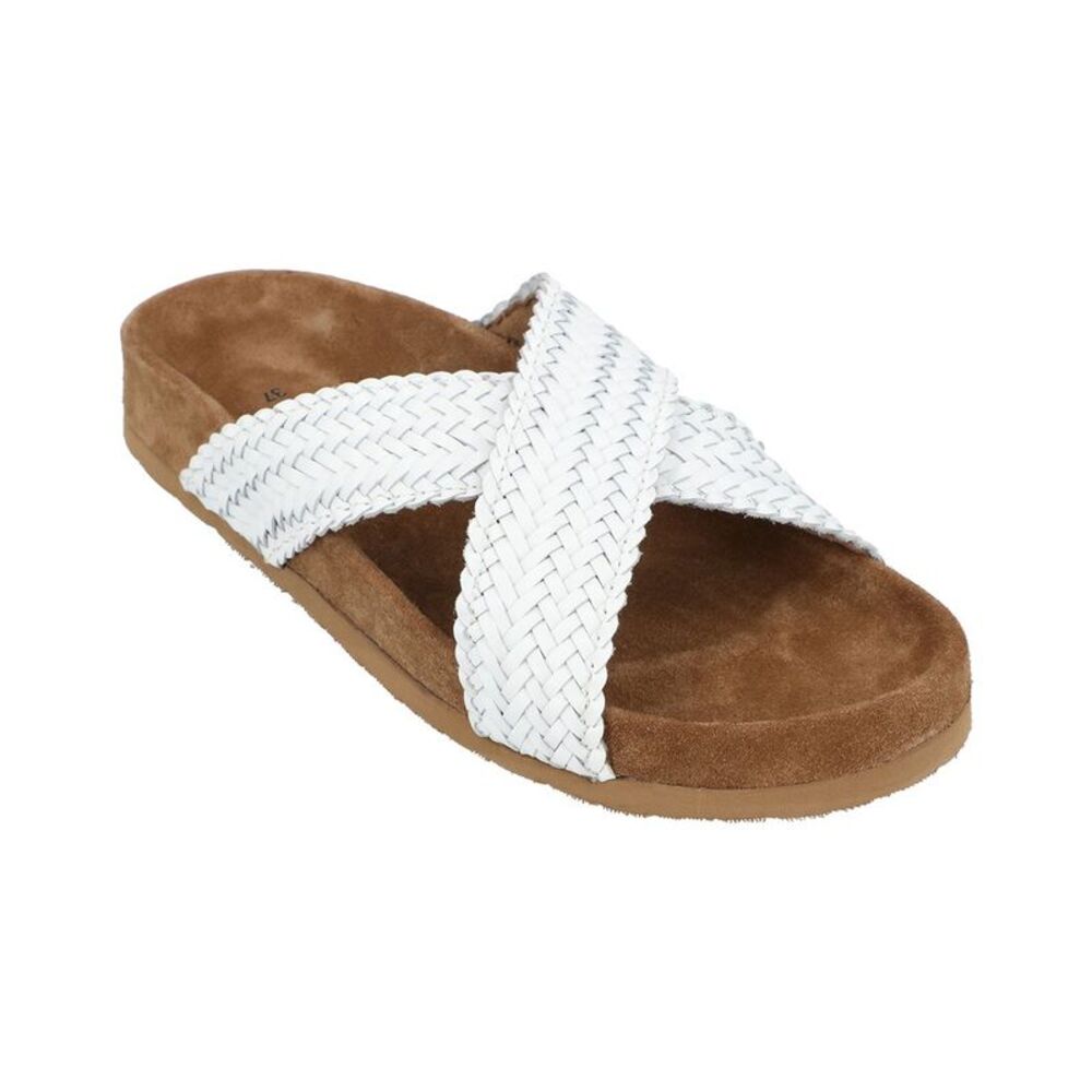 Dragon Diffusion Leather Sandal, White